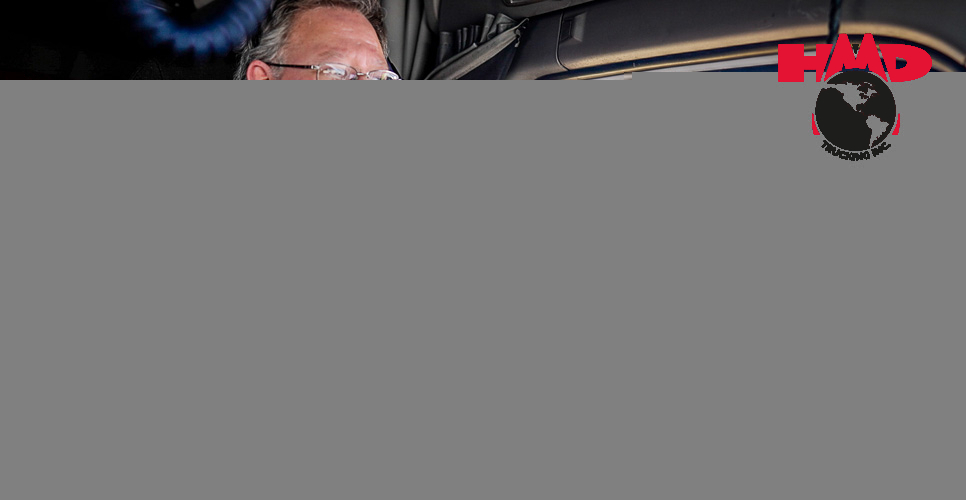 Trucker Behind the Wheel